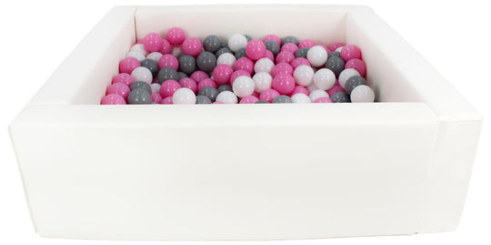 Square eco-leather ball pit with 300 balls, 5 elements