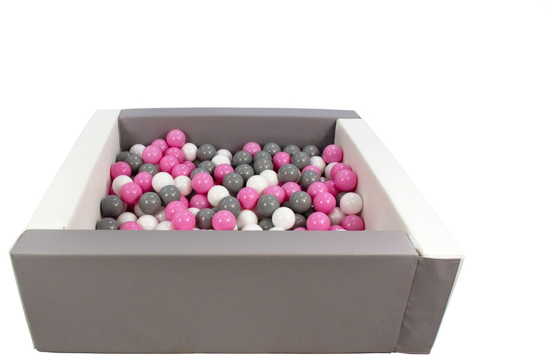 Square eco-leather ball pit with 300 balls, 5 elements