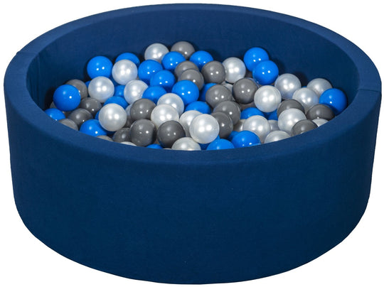 Soft Jersey ball pit with 200 balls, navy
