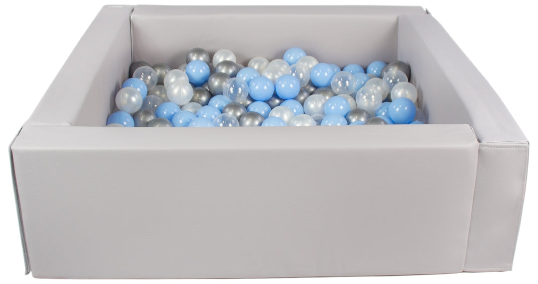 Square eco-leather ball pit with 300 balls, 5 elements