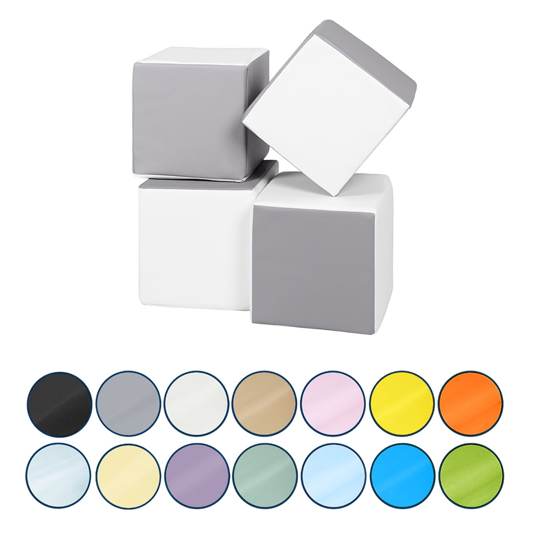 Soft Play Cubes, 4 building blocks for kids