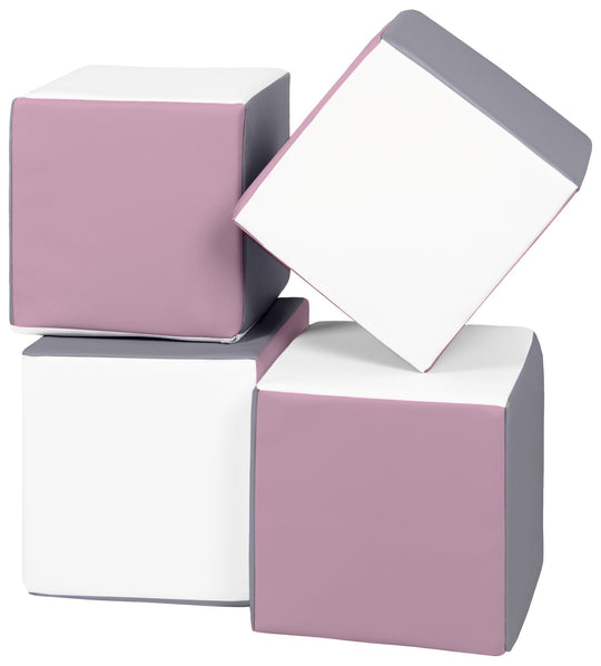 Soft Play Cubes, 4 building blocks for kids