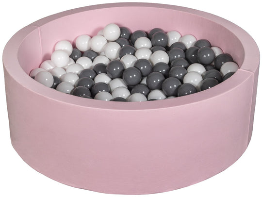 Soft Jersey ball pit with 300 balls, pink