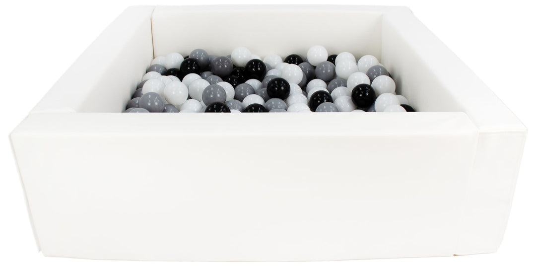 Square eco-leather ball pit with 200 balls, 5 elements