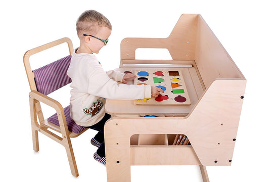 Adjustable Children Chair Luula - Cannon Pink