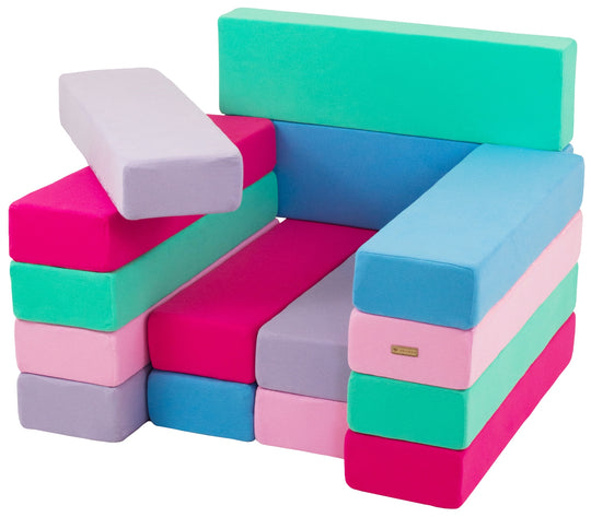 Tower set of 15 large foam blocks