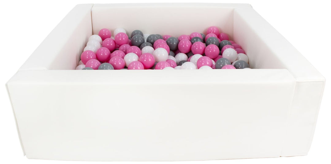 Square eco-leather ball pit with 200 balls, 5 elements