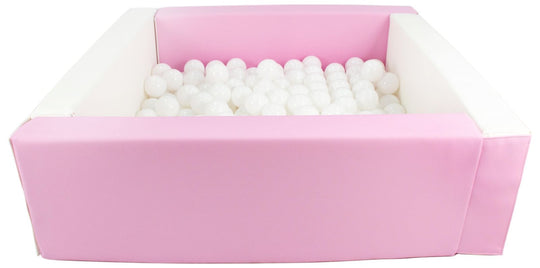 Square eco-leather ball pit with 200 balls, 5 elements