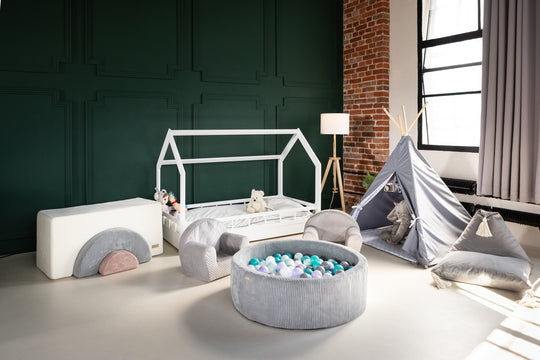 Ball pit + 300 balls, corduroy fabric