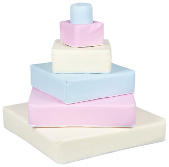 Pyramid set of 6 large foam blocks