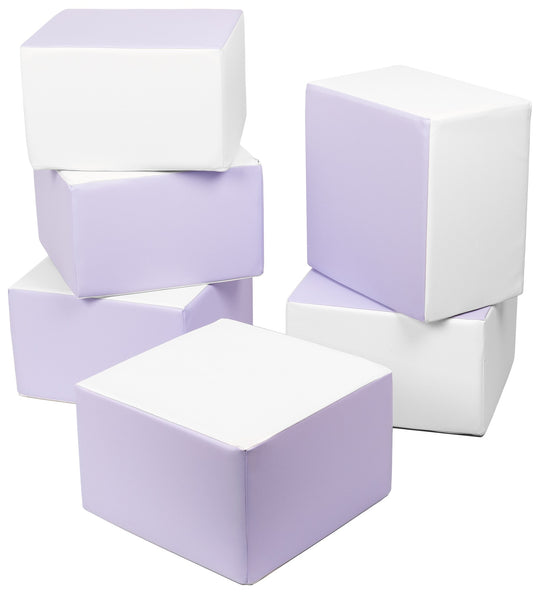 Cubes set of 6 large foam blocks