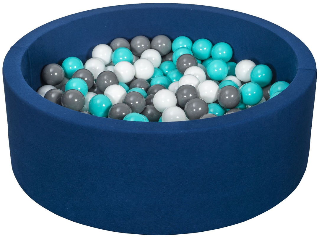 Soft Jersey ball pit with 200 balls, navy