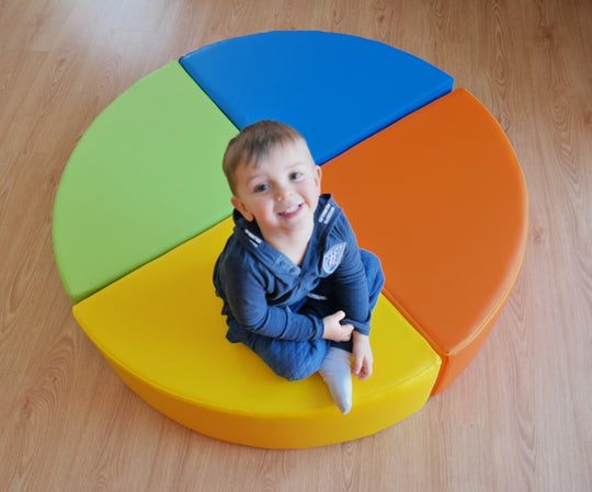 Wheel set of 4 large foam blocks