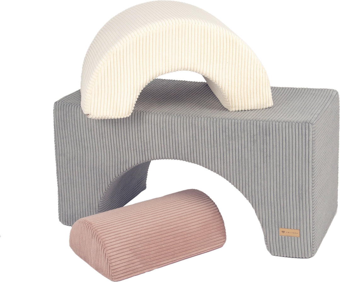 Rainbow set of 3 large foam blocks