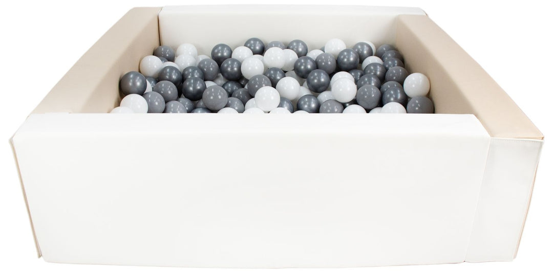 Square eco-leather ball pit with 300 balls, 5 elements