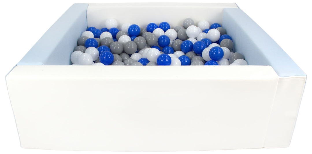 Square eco-leather ball pit with 300 balls, 5 elements