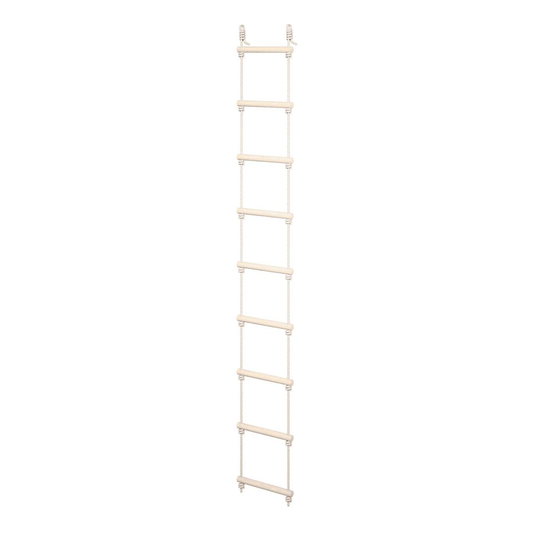 EVERGYM Rope Ladder with Wooden Rungs
