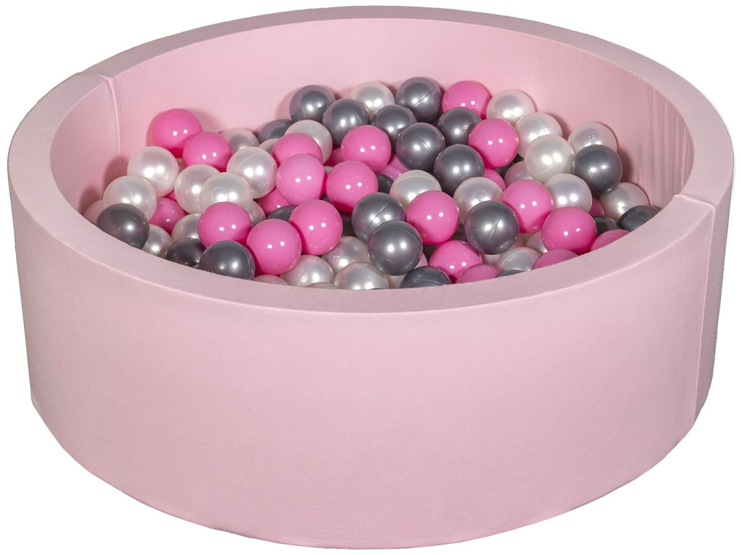Soft Jersey ball pit with 300 balls, pink