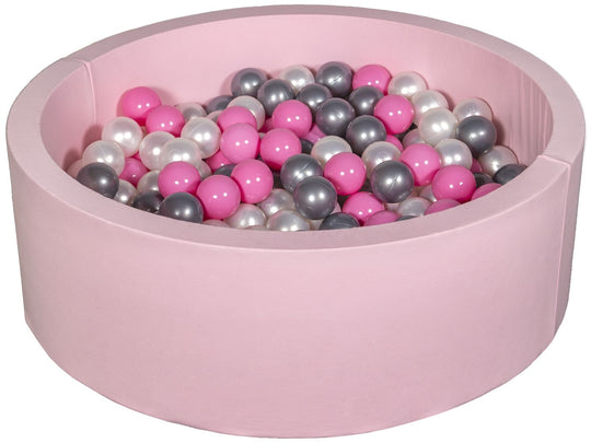 Soft Jersey ball pit with 300 balls, pink