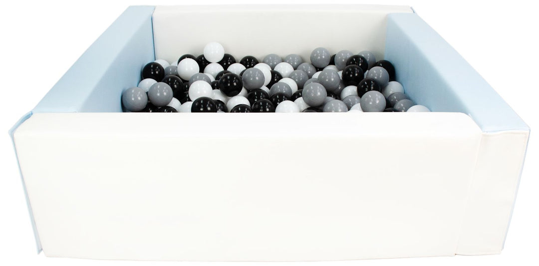 Square eco-leather ball pit with 200 balls, 5 elements