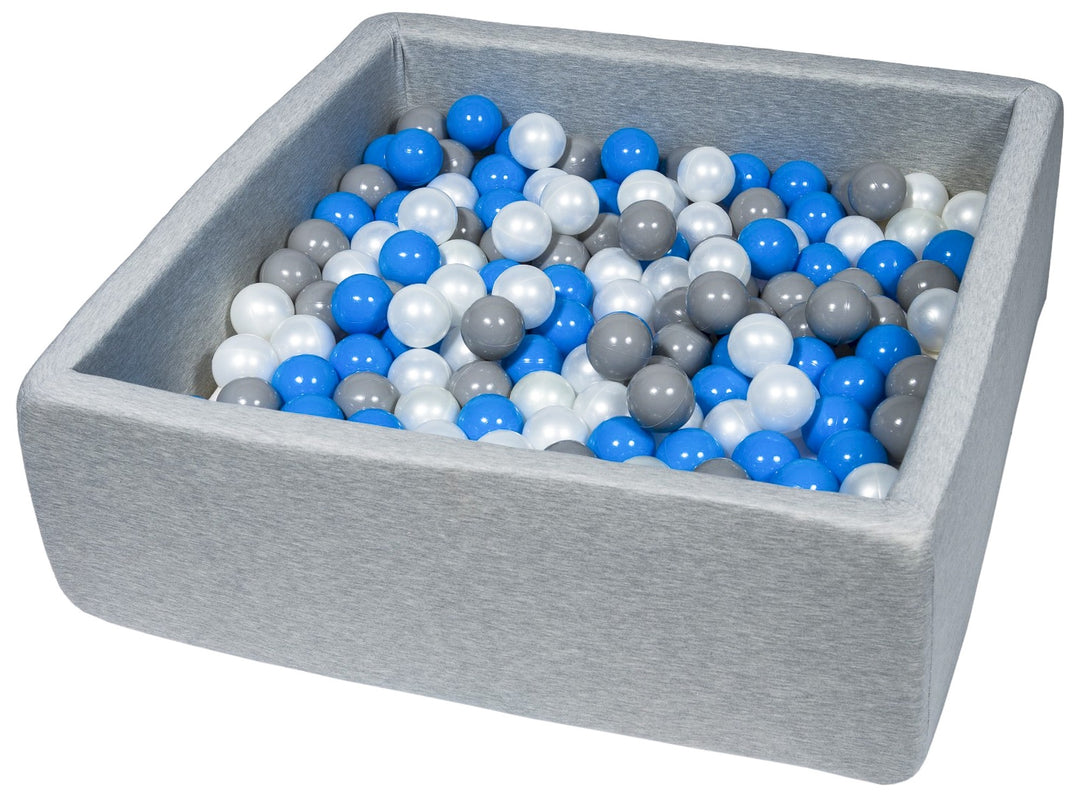 Soft Jersey ball pit with 200 balls, 90x90 cm