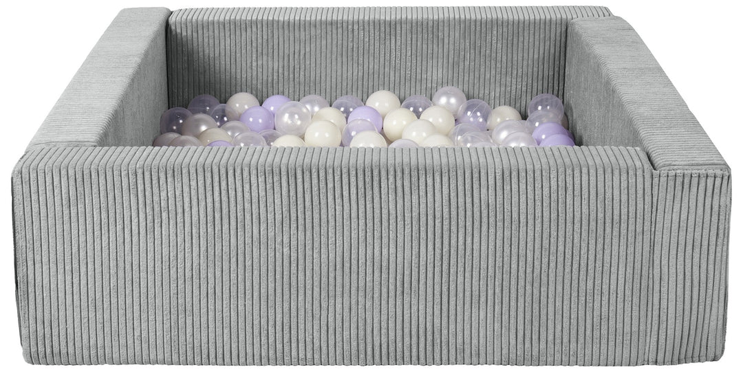 Square eco-leather ball pit with 300 balls, 5 elements