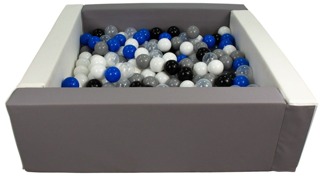 Square eco-leather ball pit with 300 balls, 5 elements