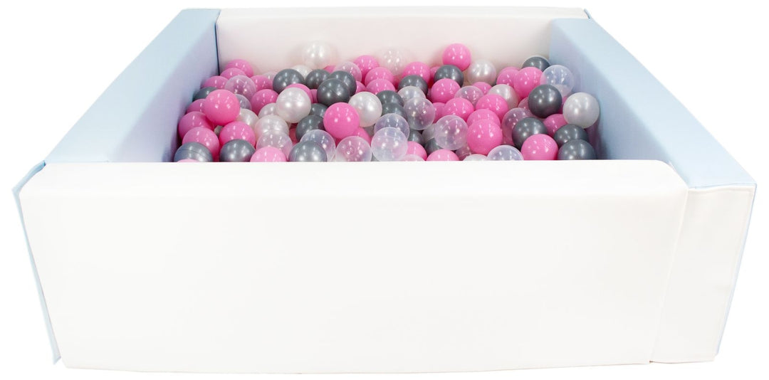 Square eco-leather ball pit with 300 balls, 5 elements