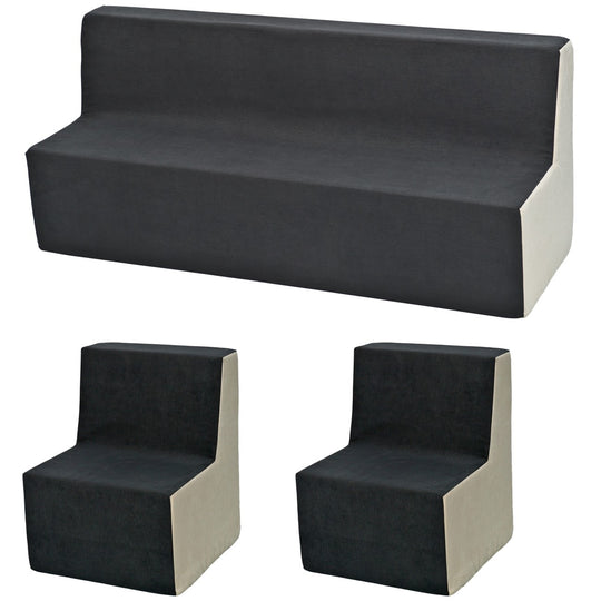 Soft Foam Furniture 3 pcs set: 2 x Chair+Sofa