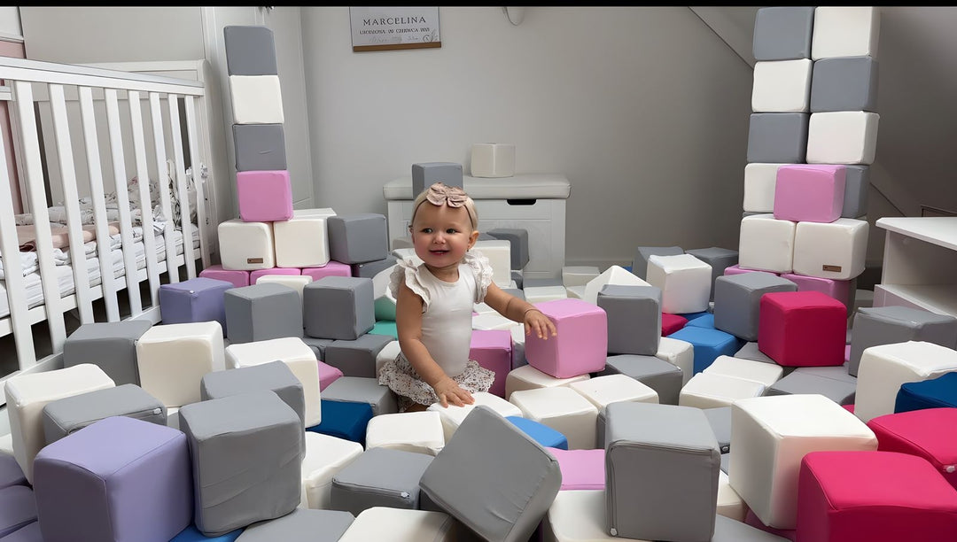 Pyramid set of 45 large foam blocks