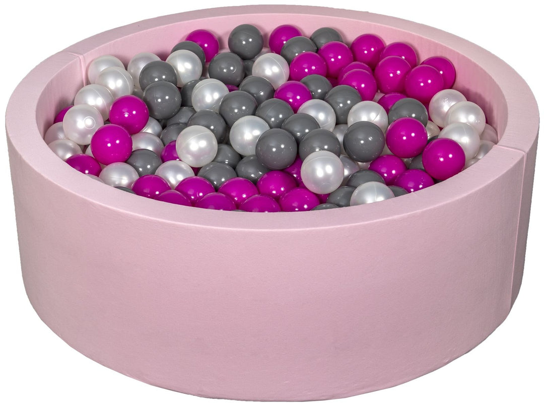 Soft Jersey ball pit with 450 balls, pink