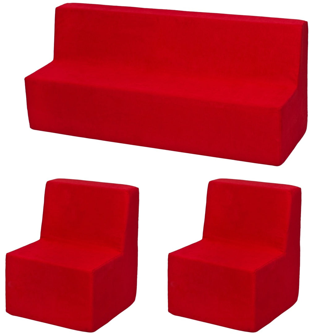 Soft Foam Furniture 3 pcs set: 2 x Chair+Sofa