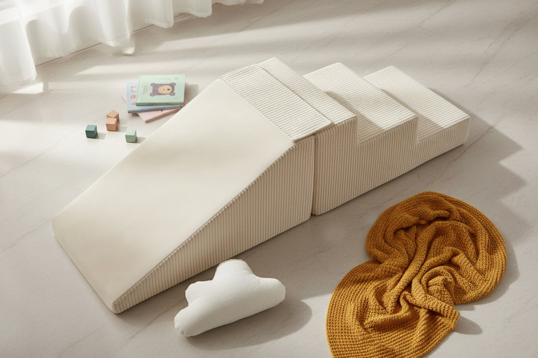 Slide + steps set of 2 large foam blocks