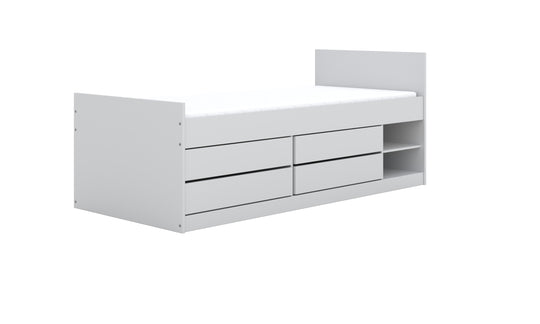 Children's Bed Leon - White