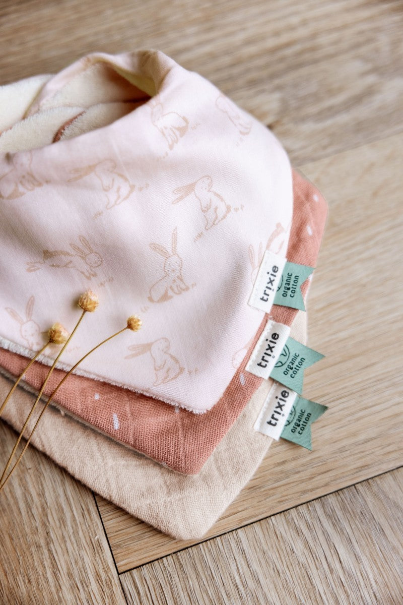 Cotton Bandana Scarves 3-pack mix - Rosy Rabbit