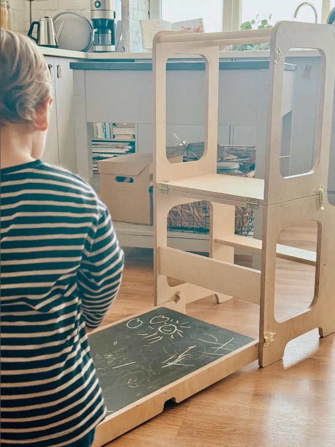 4in1 Creative Tower with Blackboard And Slide