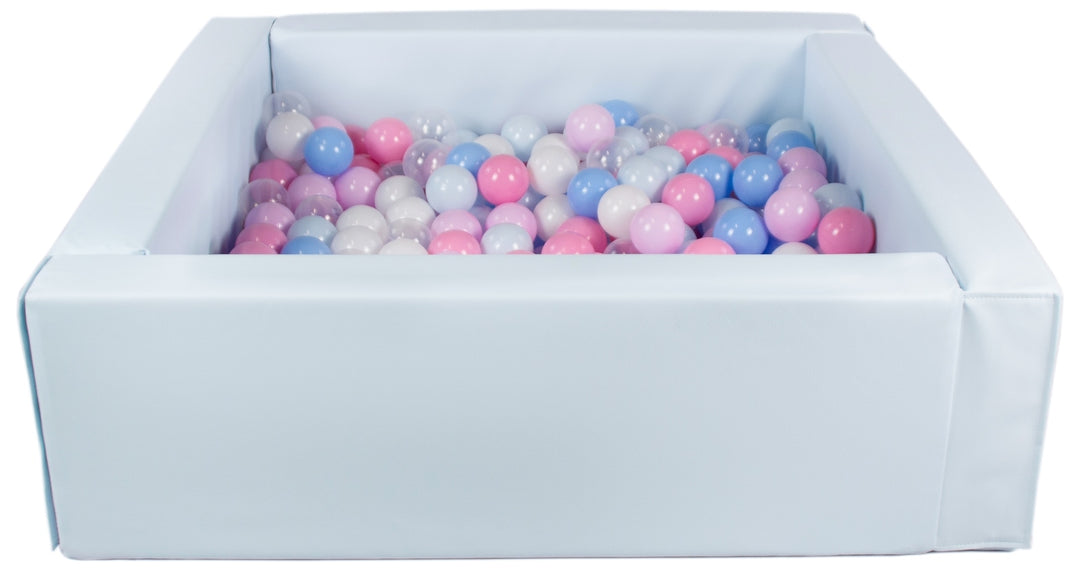 Square eco-leather ball pit with 300 balls, 5 elements