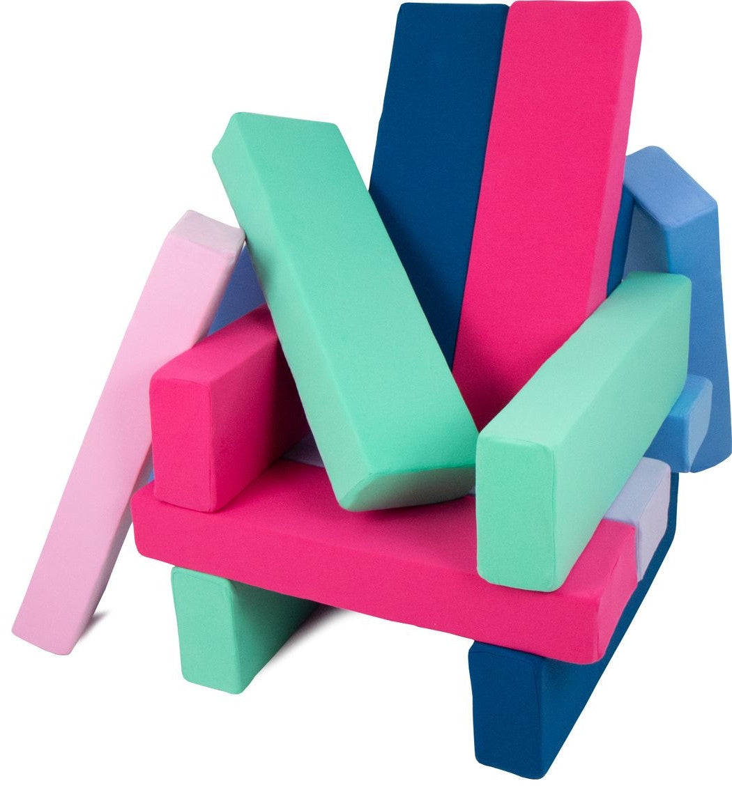 Tower set of 15 large foam blocks