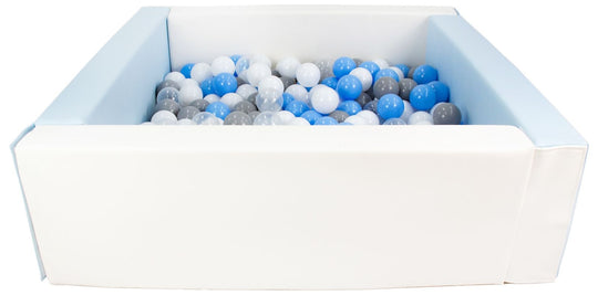 Square eco-leather ball pit with 200 balls, 5 elements