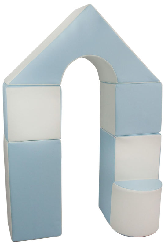 Mini castle set of 6 large foam blocks