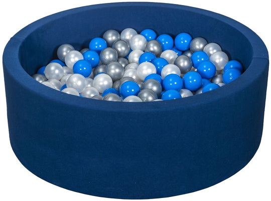 Soft Jersey ball pit with 200 balls, navy