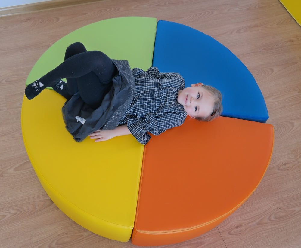 Wheel set of 4 large foam blocks