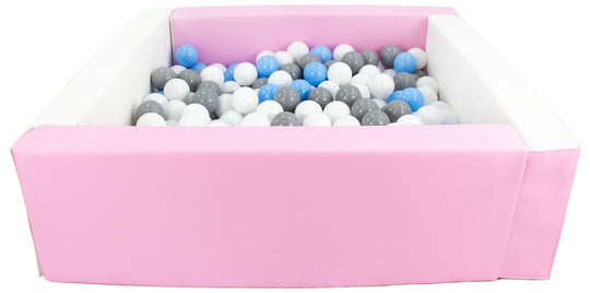 Square eco-leather ball pit with 300 balls, 5 elements