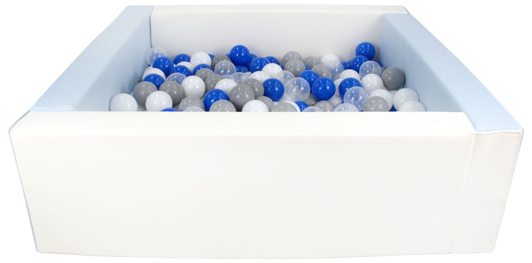 Square eco-leather ball pit with 200 balls, 5 elements