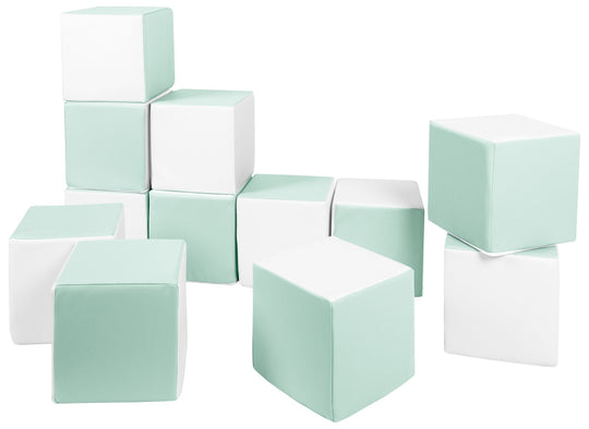 Soft Play Cubes, 12 building blocks for kids