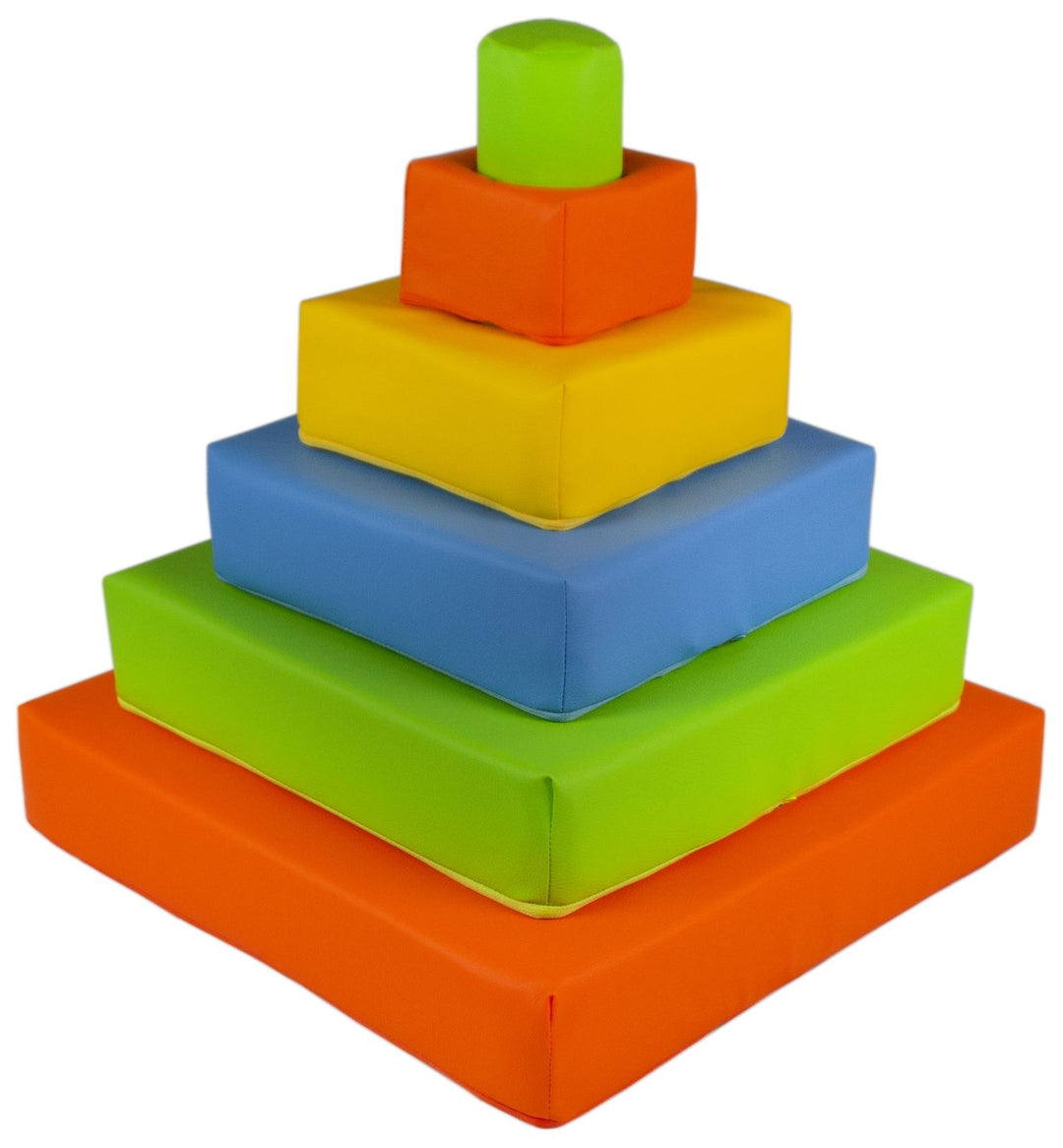 Pyramid set of 6 large foam blocks