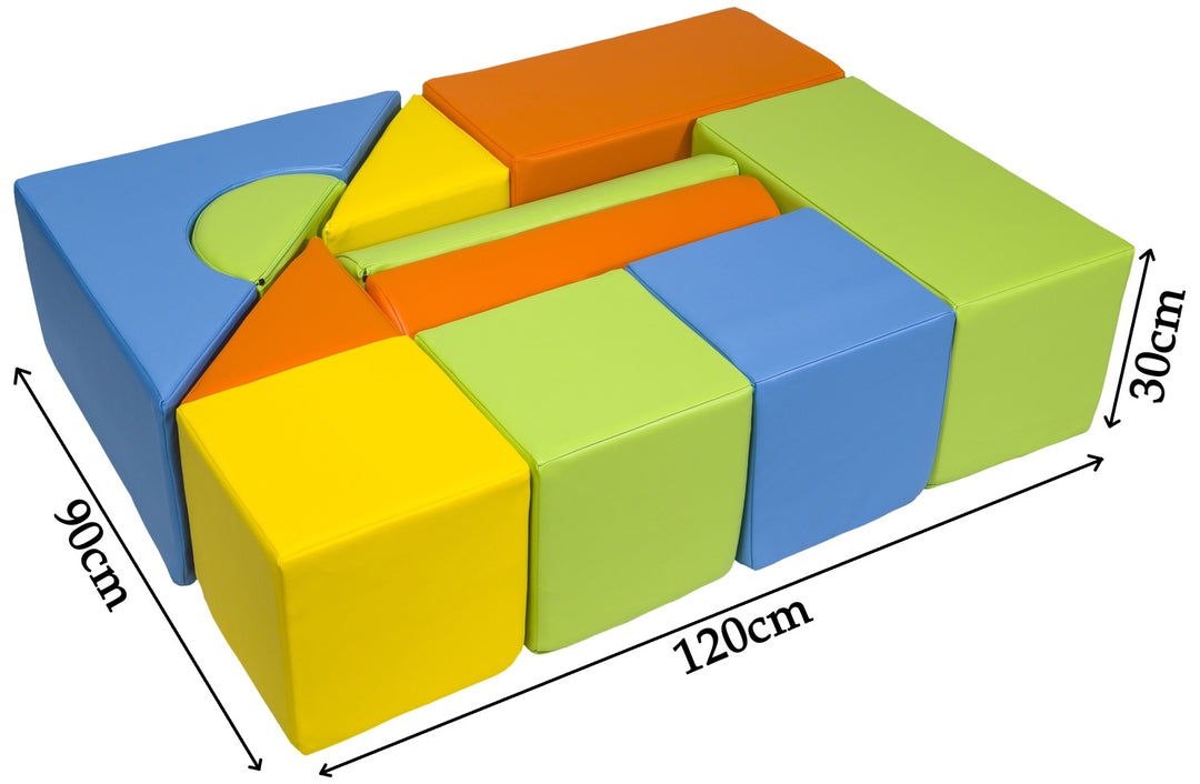 Castle set of 11 large foam blocks