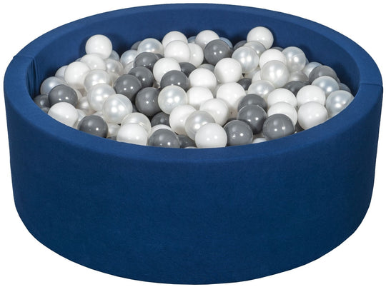 Soft Jersey ball pit with 450 balls, navy