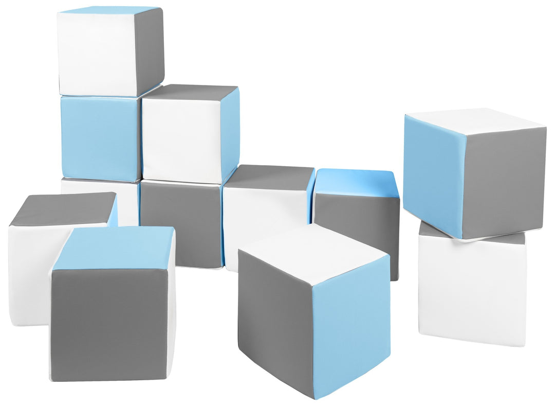 Soft Play Cubes, 12 building blocks for kids