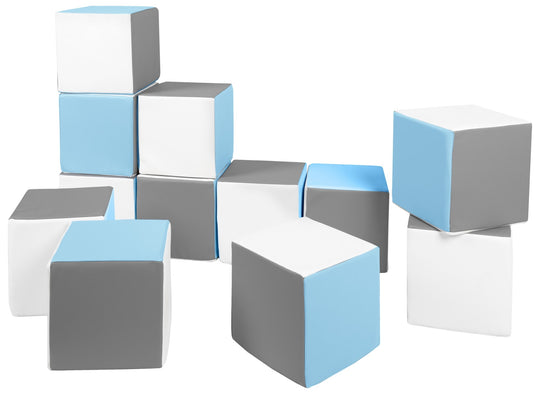 Soft Play Cubes, 12 building blocks for kids